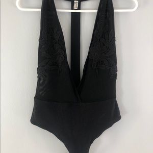 Free People Black Body Suit